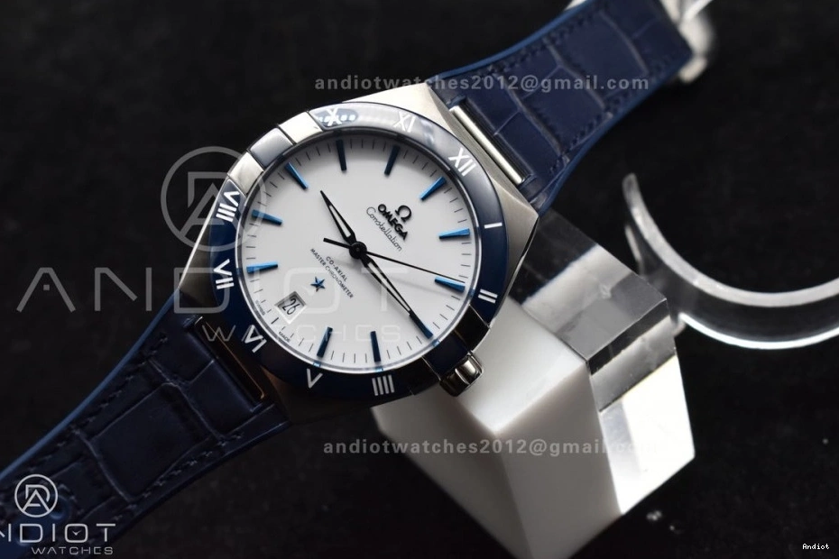 on Blue 1:1 Best 543 Edition SS Gummy A8900 Super White FashionForward Constellation Dial Strap Clone Ceramic VSF Blue 0819